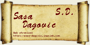 Saša Dagović vizit kartica